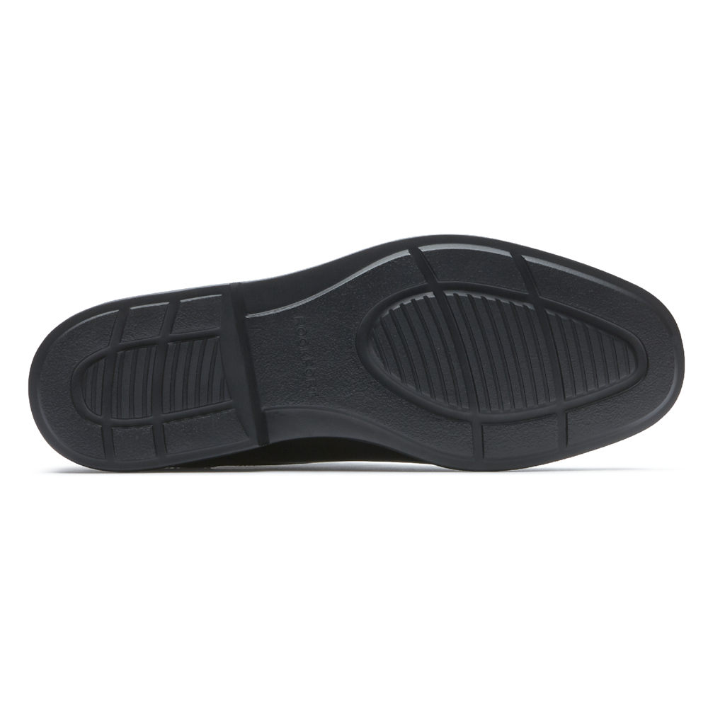 Rockport Oxfords Herre Svart - Charles Road Plain Toe - VUMR32147